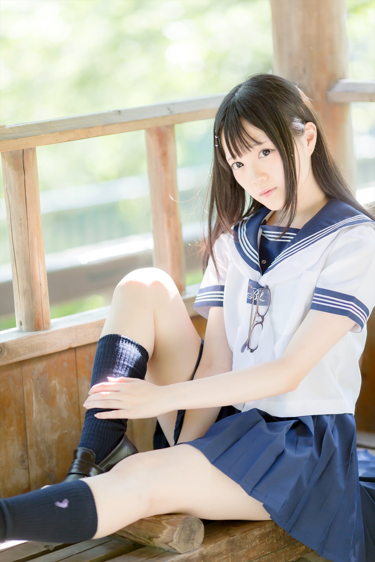 【三次元】まきろん - jk泳装制服套图合集