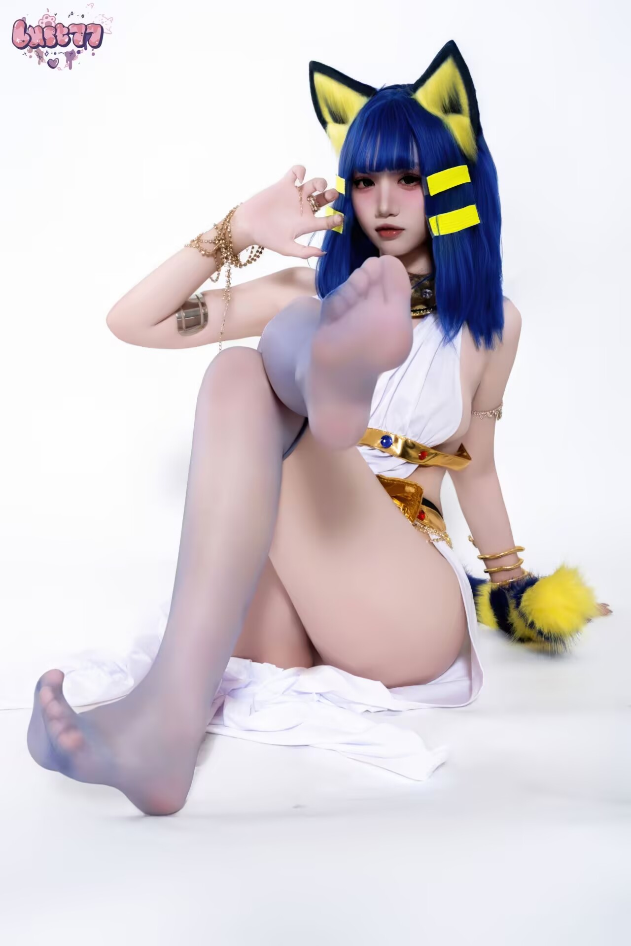 图片[3]-[COSPLAY] 柒柒要乖哦 – 白·埃及猫 [65P] [300M]-嘤嘤怪之家