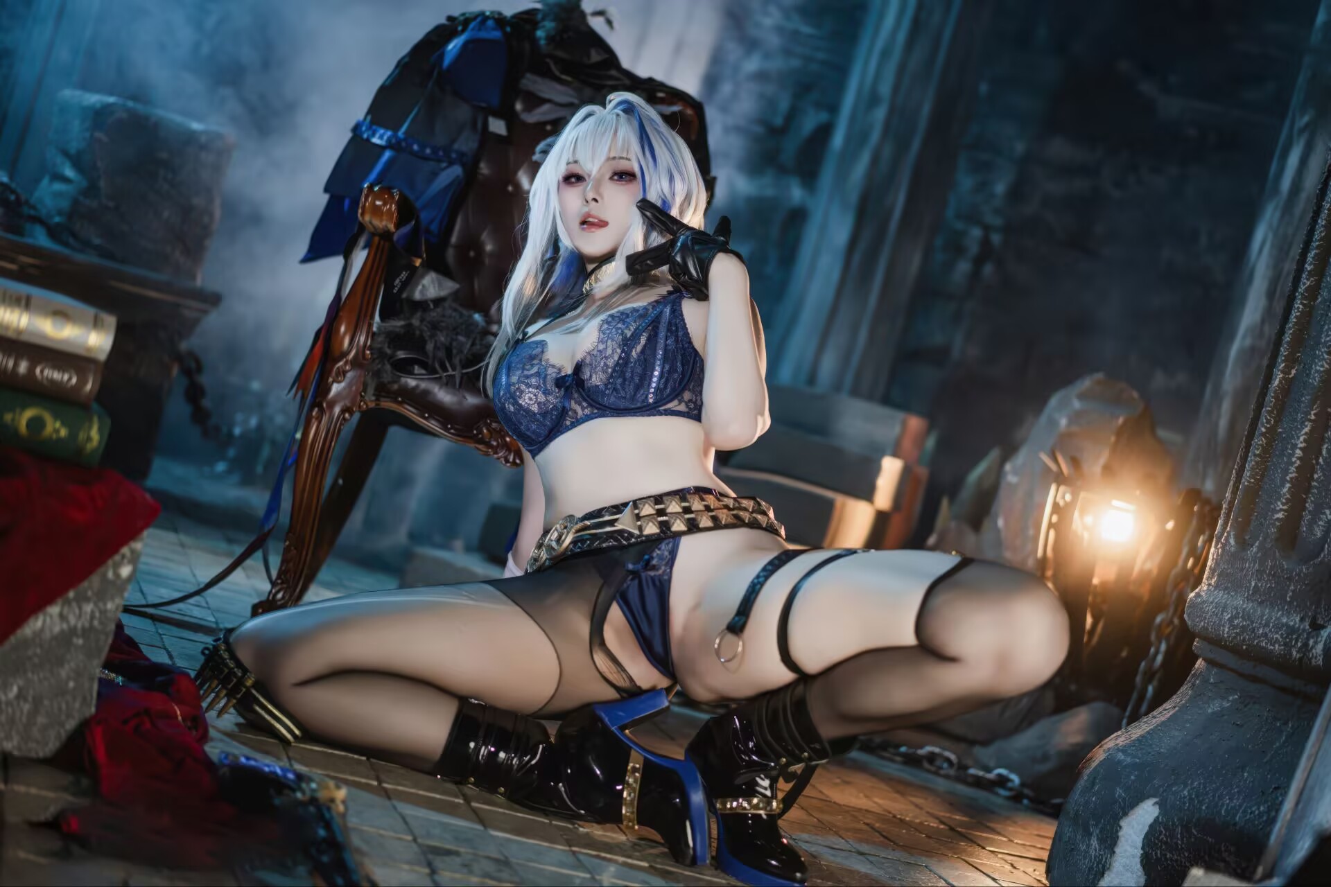 图片[4]-[COSPLAY] Natsuko夏夏子 – 鸣潮 嘉贝莉娜 [74P] [500M]-嘤嘤怪之家