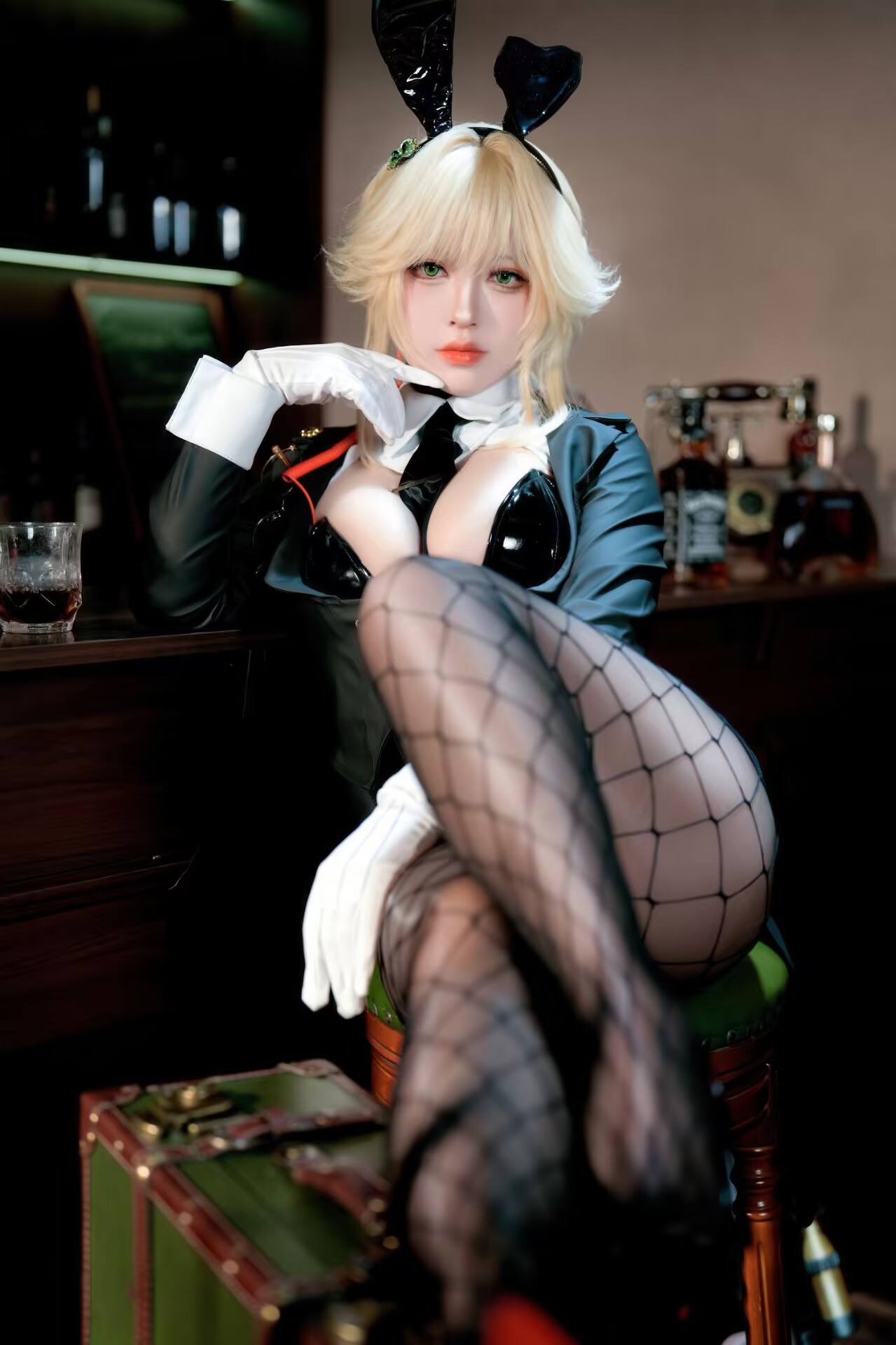 图片[2]-[COSPLAY/带视频] 半半子 – Nikke胜利女神 爱德兔女郎 [62P 1V] [600M]-嘤嘤怪之家