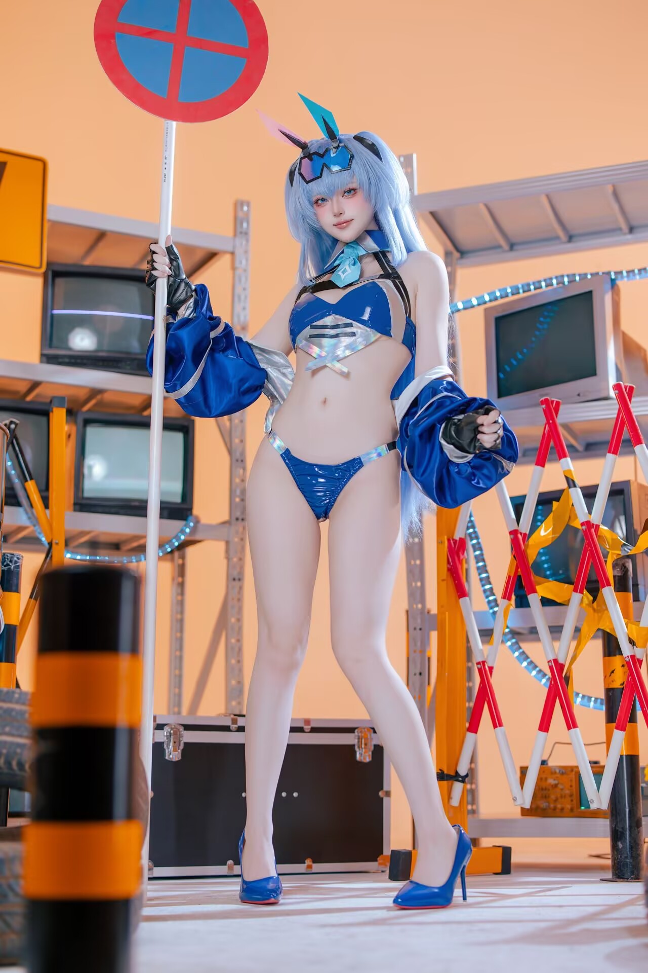 图片[2]-[COSPLAY] 屿鱼 – 碧蓝航线 花园赛车服 [82P] [800M]