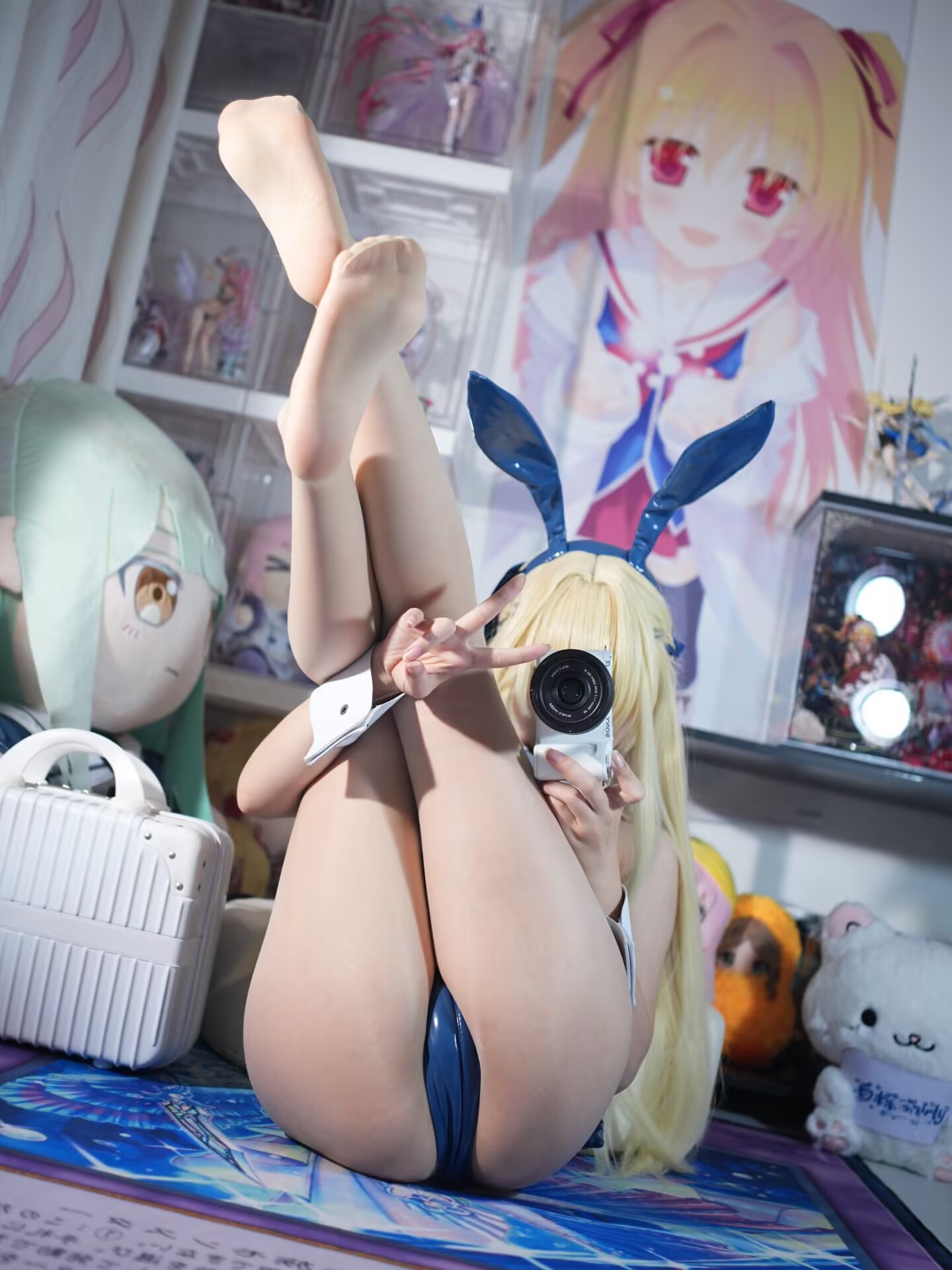 图片[5]-[COSPLAY/带视频] 白栎Shirly – 蔚蓝档案 飞鸟马时 兔女郎 [148P 24V] [4.8G]